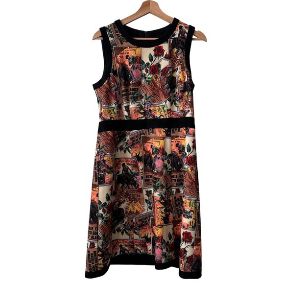 Nanette Lepore Artistic Print Midi Dress - Picture 2 of 9